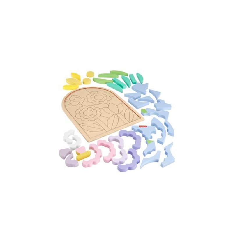 Image secondaire de Fisher-Price-Puzzle Fleurs en Bois-Puzzle 37 pieces pour la maternelle HXT97