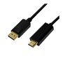 LogiLink CV0127 câble vidéo et adaptateur 2 m DisplayPort HDMI Type A (Standard) Noir