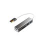 LogiLink UA0306 station d'accueil USB 3.2 Gen 1 (3.1 Gen 1) Type-A Argent