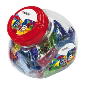 Emtec C410 Color Mix - Candy Jar 2.0 lecteur USB flash 32 Go USB Type-A Multicolore Emtec C410 Color Mix - Candy Jar 2.0 lecteur USB flash 32 Go USB Type-A Multicolore