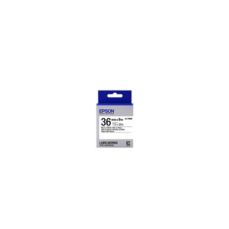Epson LK-7WBN - Standard - Noir sur Blanc - 36mmx9m