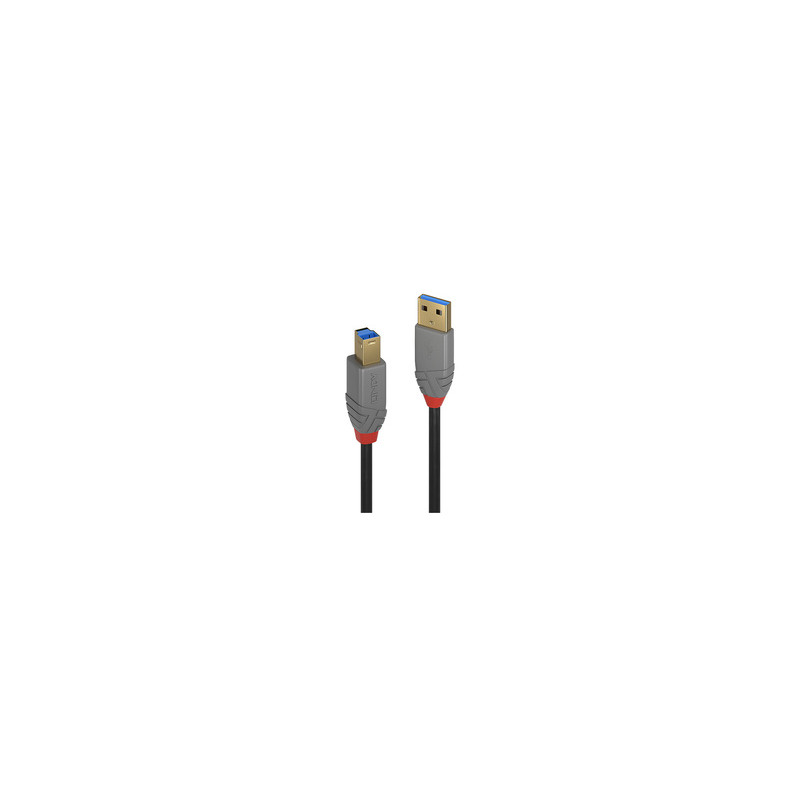 Lindy 36741 câble USB 1 m USB 3.2 Gen 1 (3.1 Gen 1) USB A USB B Noir