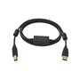 Vision TC 15MUSB+/BL câble USB 15 m USB 2.0 USB A USB B Noir