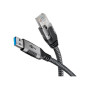 Goobay 70299 changeur de genre de câble USB A RJ-45 Noir