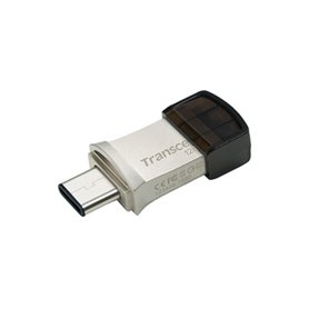 Transcend JetFlash 890 lecteur USB flash 128 Go USB Type-A / USB Type-C 3.2 Gen 1 (3.1 Gen 1) Noir