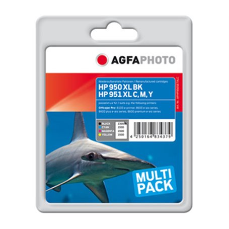 AgfaPhoto APHP950SETXLC cartouche d'encre 2 pièce(s) Noir