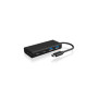ICY BOX IB-HUB1426-CPD USB 3.2 Gen 1 (3.1 Gen 1) Type-C 5000 Mbit/s Noir