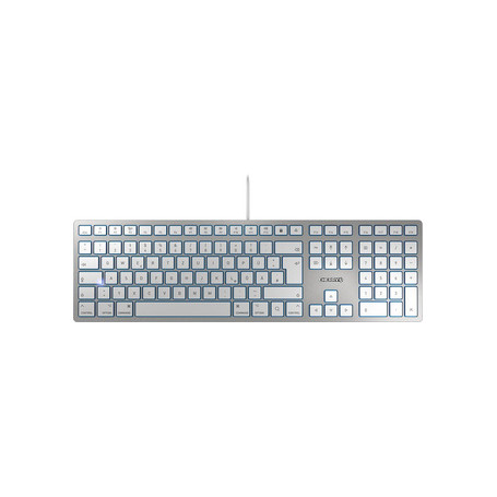 CHERRY KC 6000 SLIM FOR MAC clavier Bureau USB QWERTZ Allemand Argent