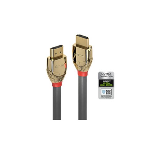 Lindy 37602 câble HDMI 2 m HDMI Type A (Standard) Gris
