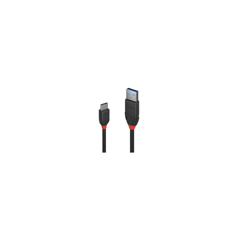 Lindy 36914 câble USB 0,15 m USB 3.2 Gen 1 (3.1 Gen 1) USB C USB A Noir