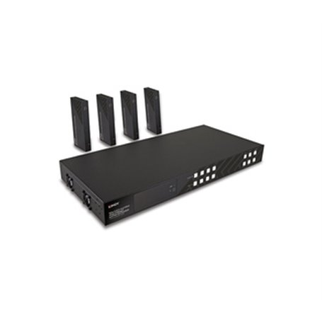 Lindy 38345 extension audio/video Émetteur et récepteur AV Noir