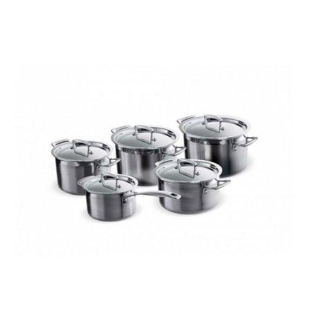 Ensemble de casseroles en acier inoxydable Le Creuset 3 couches cinq pièces (96209400001000)