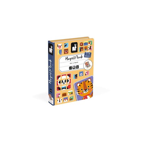 Jeu éducatif magnétique Janod Magneti book Mix et Match
