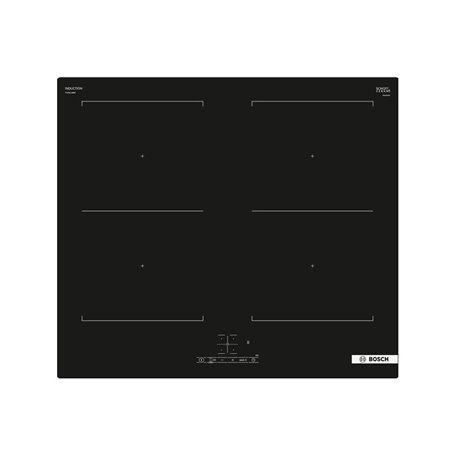 Bosch Serie 4 PVQ611BB6E plaque Noir Intégré 60 cm Plaque avec zone à induction 4 zone(s)
