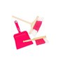 TOYS PURE Pelle à poussière avec balayette et balai rose pour enfant