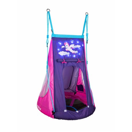 Hudora Nest swing Pony with Tent LED