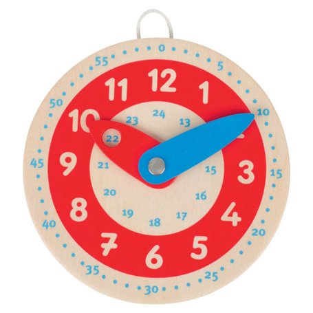 GOKI Wooden leather clock