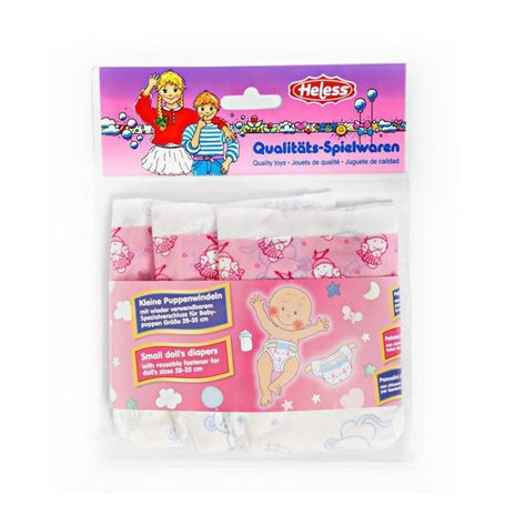 HELESS Doll diapers Pink-3pcs