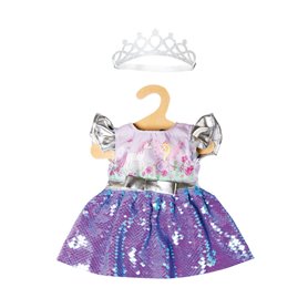 Heless - Doll Dress Fairy and Unicorn with Sequins and Crown, 28-35 cm 1131 Heless - Doll Dress Fairy and Unicorn with Sequins and Crown
