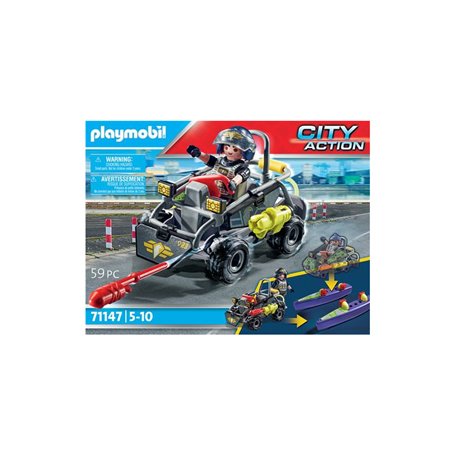 Playmobil City Action 71147 Quad transformable de bandit