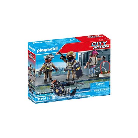 Playmobil City Action 71146 Equipe forces spéciales avec bandit