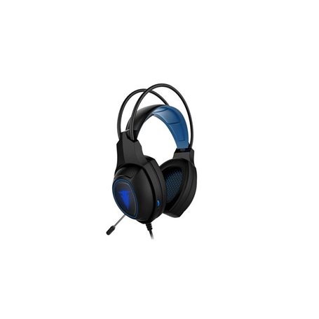 Casque filaire Gaming Alpha Omega Players Berserker Frodi pour PC PS4 Xbox One Nintendo Switch Smartphone Tablette Noir et Bleu