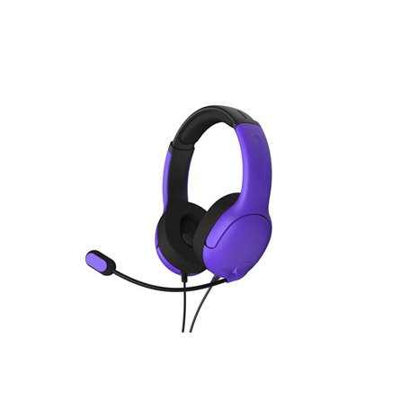 PDP Nebula Ultra Violet AIRLITE Casque Avec fil Arceau Jouer Noir