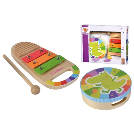 Eichhorn Wooden Drum and Xylophone Music Set