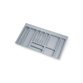 Emuca 8332221 Range couverts Optima pour tiroir universel, module 900mm, Plastique, Gris Emuca 8332221 Range couverts Optima pour tiroir universel