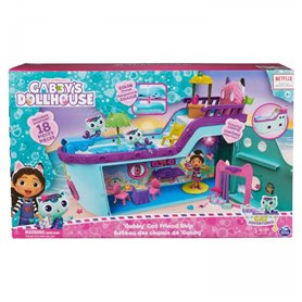 Gabby's Dollhouse Gabby et la Maison Magique - - Bateau De Croisière Gabby - 2 Figurines Gabby Chat 16 Accessoires - Eff Gabby's Dollhouse Gabby et la Maison Magique - - Bateau De Croisière Gabby - 2 Figurines Gabby Chat 16 Accessoires - Effets Lumi