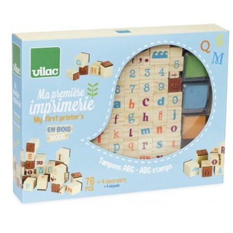 Coffret tampons ma premiere imprimerie Tampons ABC