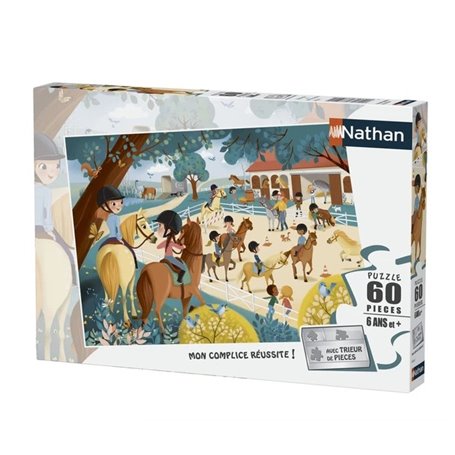 Nathan puzzle 60 p - Bienvenue au centre équestre