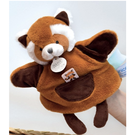 Marionnette a main Panda roux - Unicef - 25 cm