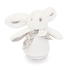 Doudou & Compagnie Peluche musicale Lapin Culbuto Blanc