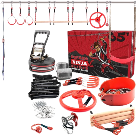 Ninja Line - Kit Slackline Obstacles 45 Pieces - 20m/65ft