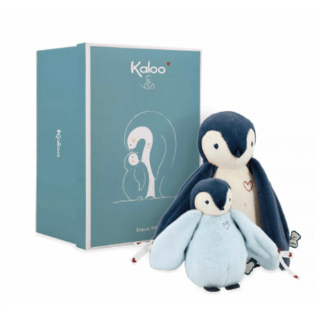 Peluches calins manchots bleus