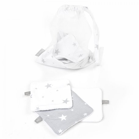 Lingettes bébé Stella  lavables  coton 8 pièces