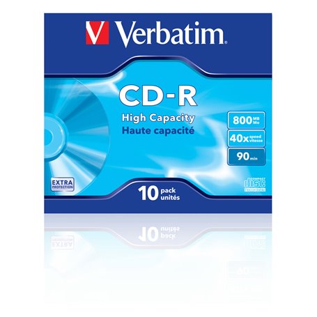 Verbatim CD-R High Capacity 800 Mo 10 pièce(s)