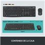 Logitech MK295 Silent Wireless Combo clavier Souris incluse USB QWERTY Espagnole Graphite