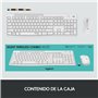 Logitech MK295 Silent Wireless Combo clavier Souris incluse USB QWERTY Espagnole Graphite