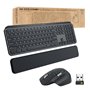 Logitech MX Keys combo for Business Gen 2 clavier Souris incluse RF sans fil + Bluetooth QWERTY Espagnole Graphite