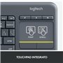 Logitech K400 Plus Tv clavier Universel RF sans fil QWERTY Italien Noir