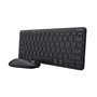 Trust Lyra clavier Souris incluse RF sans fil + Bluetooth QWERTY Anglais Noir