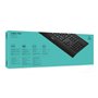 Logitech K280E Pro f/ Business clavier Bureau USB QWERTY US International Noir