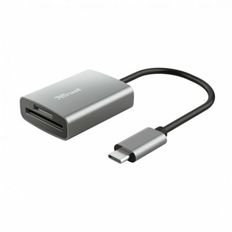 Trust 24136 lecteur de carte mémoire USB 3.2 Gen 1 (3.1 Gen 1) Type-C Aluminium