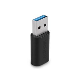 Lindy 41904 changeur de genre de câble USB 3.2 Type A USB 3.2 Type C Noir