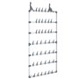 vidaXL Étagère à chaussures suspendue Argenté 66x13x139 cm