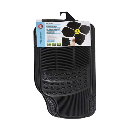 Set de tapis de voitures Dunlop Allride Noir Caoutchouc Acier inoxydable