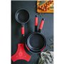 Poêle anti-adhésive BRA A411220 Rouge Acier inoxydable Aluminium