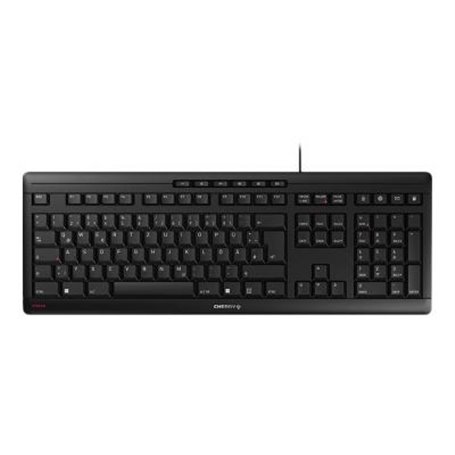 CHERRY STREAM clavier Bureau USB QWERTZ Allemand Noir